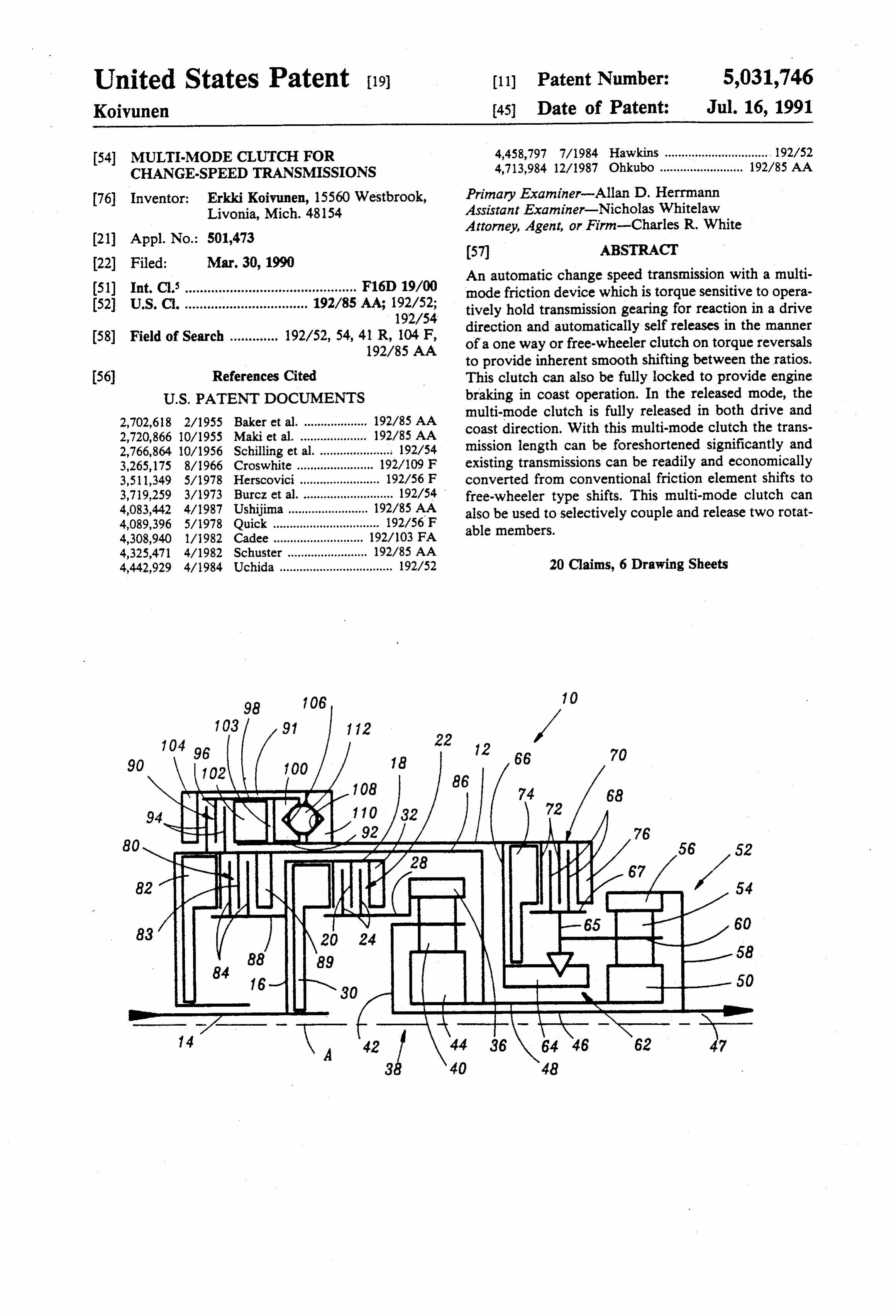 Patent US5031746A Image 1